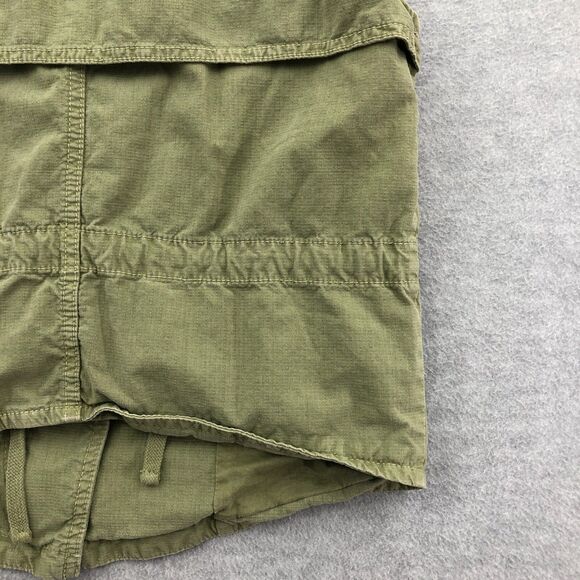 Madewell Safari Military Vest Womens Size XS Olive Green Rip Stop Cotton Spandex - Picture 16 of 16